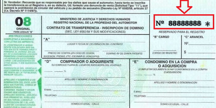 formulario 08 en argentina
